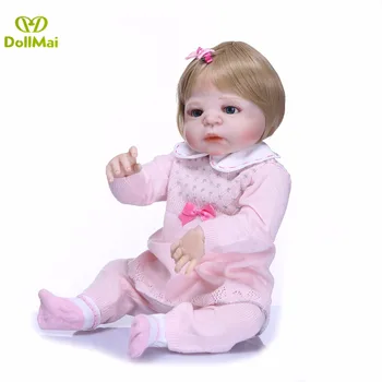 Bebe reborn bábiky com corpo de silikónové menina 22