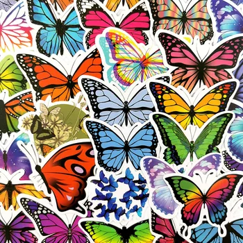 10/30/50pcs Hmyzu Motýľ Farebné Kreslené Deti Samolepky, Laptop Motocykel Skateboard Batožiny Odtlačkový Deti Hračka Nálepky