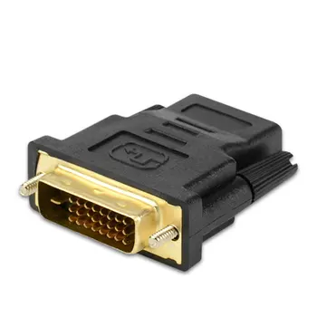 HDMI Female DVI D 24+1 Pin Male Adaptér Converter HDMI DVI Kábel vypínač pre PC pre HDTV PS3 Projektor LCD TV Box TV