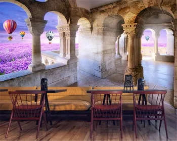 Moderné tapety 3d HD photo netkanej textílie palác kvet mora 3d TV joj, nástenné maľby dekorácie na lôžkoviny izba