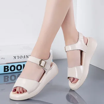 Na jar roku 2020 Nové Divoké dámske Sandále Ploché Dno Módne dámske Topánky Zapatos De Mujer