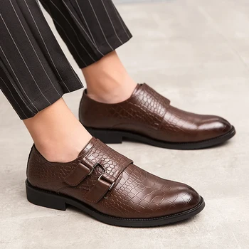 Značka kožené topánky bežné podnikanie mužov topánky bežné priedušná Mokasíny veľké topánky pánske topánky 38-47 zapatillas hombre