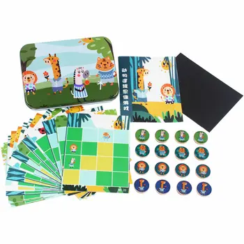 Pamäť Šach Logické Myslenie Mentálny Tréning Dieťa Vzdelávacie Hračka Detí Magnetické 3d Puzzle Montessori Tvorivé Drevené Hračky