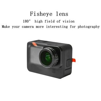 Fisheye Objektív Vonkajšie Športové Objektív Pre GoPro Hero 9 Nečistôt Zrkadlo Nastavte Fotoaparát Vybavenie A Príslušenstvo