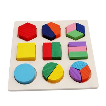 Baby Hračky, Drevené Hračky, Stavebný Kameň Dieťa Montessori Skoro Vzdelávacie Zápas Hračky Duševného Geometrie 2020 Nové