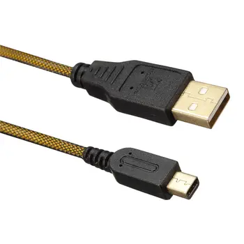 Vysoká Kvalita 1,5 M zlatenie Port Nabíjanie pomocou pripojenia USB Napájací Kábel Pre Pre Nintendo DSi DSiXL DSiLL Pre 3DS/XL/LL Pre NDSI/NDSILL Nové