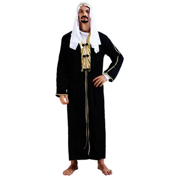 Halloween Party Pre Dospelých Mužov Cosplay Oblečenie Arabských Princ Kostýmy Blízkom Východe Dubaj Cos Oblečenie Emiráty Oblečenie