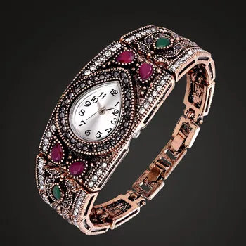 Zlxgirl vysokej kvality Drahokamu hodinky, prívesky pre ženy, svadobné Svadobné šperky, módne dámske starožitné zlata pár sledovať dary