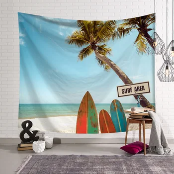 Gobelín Stene Visí Plážové Scenérie 3D Tlač Domov Deka Dekorácie Polyester Krásny prehoz cez posteľ Hodiť Gobelín