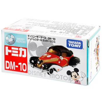 Takara Tomy Tomica Autá Motory Sen Star DM-10 Mickey Model Auta Cartoon Miniatúrne Diecast Kovové Vozidla detské Hračky 108061