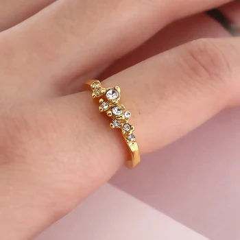 Nové Módne Väzbe Crystal Prstene Pre Ženy / Color Žena Krúžok Strany Šperky Veľkoobchod