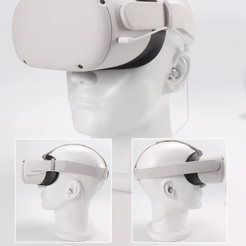 Slúchadlá Do Ucha VR Headset Príslušenstvo Káblové Slúchadlá Pohodlné Odnímateľný Hlboké Basy Audio Hands Free Na Oculus Quest 2