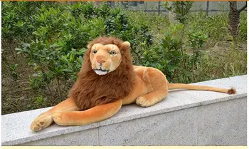 Nové krásne plyšové lev hračka plnená simulácia leží lev bábika lev darček asi 60 cm 0551