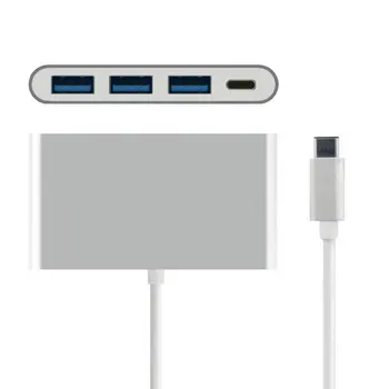 USB 3.1 USB-Typ C-c Viac 3 Porty USB3.0 Hub S PD Power Charge Pre Macbook & Chromebook