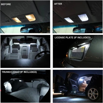 Interiérové LED Auto Svetlá Na kia k5 sunroom izba dome mapa čítanie nohy dvere lampa bez chýb 14pc