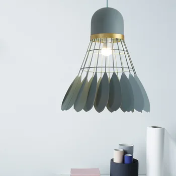 Nordic Bedminton Prívesok Lampy Železa LED Svietidlo Prívesok Svetlá pre Obývacej Izby, Spálne, Kuchyne Domov Svietidlá Dekor E27
