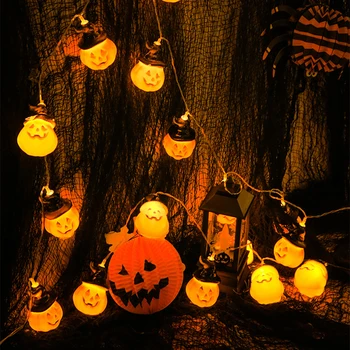 Halloween Party Dekor Tekvica String Svietidlá LED Svietidlo Strany Domácej Záhrade Festival Dekorácie DIY Tekvica Svetlo String 2020