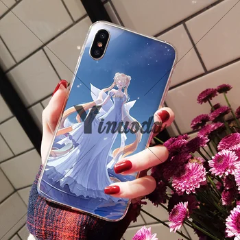 Yinuoda Sailor Moon Anime Transparentné TPU Mäkké Silikónové Telefón Kryt pre Apple iPhone 8 7 6 6 Plus X XS MAX 5 5S SE XR Kryt