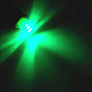 24V LED Zelená Farba Auto Žiarovky Lampy T10(10 mm Povodňových Lampa)W5W W2.1X9.5d pre Dvere batožinového priestoru Boot Preukaz Svetla na Čítanie