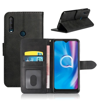 NINY Pre Alcatel 1SE 2020 Prípade Najnovšie Perfektné Proti Klepaniu Telefón Flip Prípade S ID Card, Telefón, Ochranný Kryt