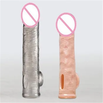 QUYUE Penis rukáv extender Penis krúžok na Penis rozšírenie Oneskorená ejakulácia Dospelých, sexuálne hračky pre mužov Muž Mravnosť zariadenie Cockring