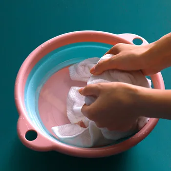 Skladacia Umývadlo Domácnosť Z Plastov Veľké Pranie Povodí Prenosné Stlačený Cestovné Študent Malý Počet Umývadlo