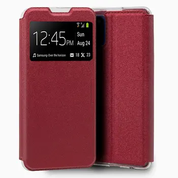Cool®-výklopný Kryt Samsung A315 Galaxy Hladký Červená-stojan knižné