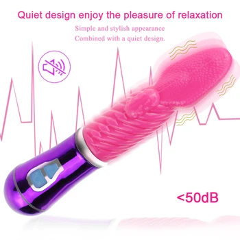 Jazyk Vibrátor Ženská Masturbácia, Orálny Stimulátor Klitorisu USB Nabíjanie 360° G Mieste Upozorňuje Masér Dospelých, Sexuálne Hračky Pre Ženy