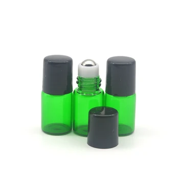 50pcs 2ml Zelené Sklo Navi Parfum Fľašu Esenciálny Olej Vzorky Farebné Prázdne 2cc Naplniteľné Roll-On Kontajner