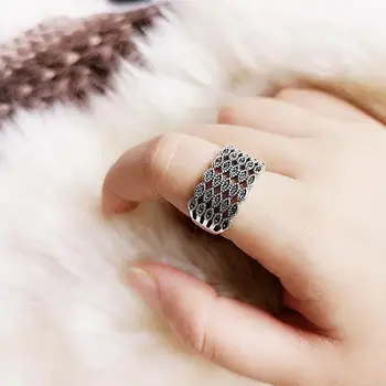 Kórejský Módne Strieborná Farba Zirconia Leaf Nastaviteľné Prstene Pre Ženy Dámske Luxusné Šperky, Módne Starožitné Krúžok Anillos