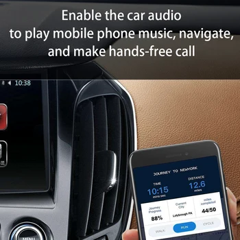 Bluetooth 5.0 Adaptér Bluetooth Audio Prijímač, Podpora TF Karty, Prehrávanie 3.5 mm Audio Jack Adaptér Reader, Podpora Audio