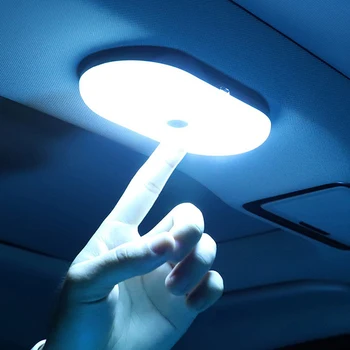 Auto Stropné Svietidlo Dotykom Nočné Svetlo Nabíjania cez USB Interiéru Vozidla Svetla na Čítanie
