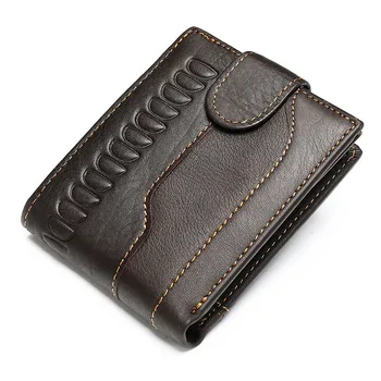Vintage pravej kože mužov peňaženky cowhide bežné mužské držiteľa karty vrecku, kabelke peňaženku