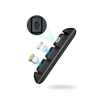 1Pc Kábel Organizátor Silikónový Kábel USB Winder Flexibilný Kábel Riadenia Klipy Pre Myši, Slúchadlá Slúchadlá do uší Držiak Protector