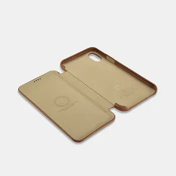 Icarer puzdro pre iPhone Xs Apple Kože Flip Peňaženky Kryt pre iPhone X Xs Prípade Shockproof Kožných Buniek, Telefón Úplný Ochranný Vak