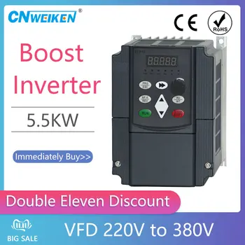 WK310 zvýšiť Frekvenciu invertorový jednofázový 220V converter tri fázy 380v AC napájací transformátor pre motorové VFD