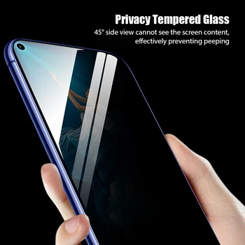 9D Anti-Spy Tvrdeného Skla Pre Huawei Honor 20 10 30 Lite Pro Privacy Screen protector súkromné filmy