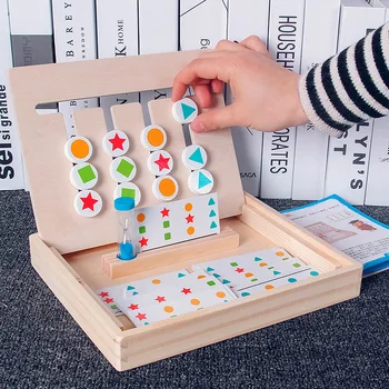 Deti Drevené Hry Montessori Hračka Farby Zodpovedajúce Hry, Logické Uvažovanie Školenia Deti Vzdelávacie Hračky Deťom Drevené Hračky