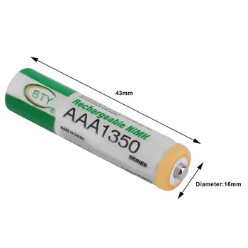 4pcs AAA Batérie vysokovýkonné Nabíjateľné Batérie Veľkú Kapacitu Prenosné Náhradné Batérie, Rýchle Nabíjanie