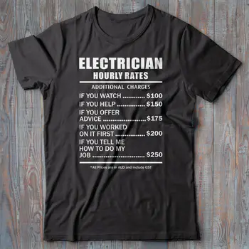 Elektrikár T-Shirt Darček - Hodinovej Sadzby - Vtipné, Novinka Tee Tričko - Sparky 2020 Najnovšie Módne Vytlačené Mužov Tenké Bavlnené Tričká