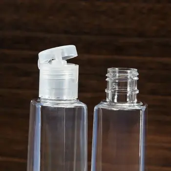 10Pcs 30ml/1Oz Transparentné a výhodné malé Opakovane Plastové Prázdne Cestovné Fľaše Hand Sanitizer Dávkovač