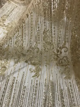 Pekne vyzerajúce módne lesk čistý Čipky Textílie Úžasné J-101429 Lepené Lesk tull textílie na spoločenské šaty