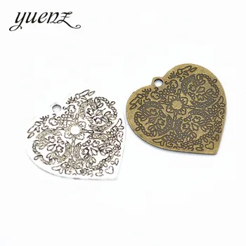 YuenZ 3ks Srdcia Prívesok Charms Nosenie Šperkov náhrdelník, Takže DIY Šperky Zistenia 36*36 mm A66