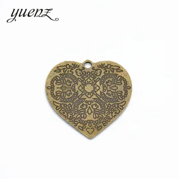 YuenZ 3ks Srdcia Prívesok Charms Nosenie Šperkov náhrdelník, Takže DIY Šperky Zistenia 36*36 mm A66