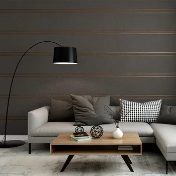 Beibehang Moderný minimalistický obývacia izba, spálňa video tapeta stereo osobnosti prúžok non-tkané obyčajný TV pozadí na stenu