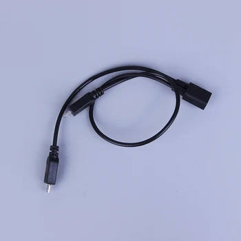 Micro USB 2.0 Rozbočovač Y 1 Žena 2 Male Údaje nabíjací Kábel Predlžovací Kábel Pre telefón Vysokej Kvality dátový kábel 1PCS