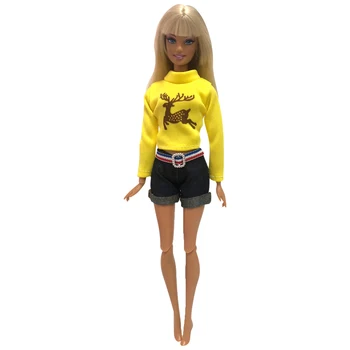 NK 2020Newest Dvoch-Dielny Bábika Bežné Vyhovovali Športové Módne Šaty Krásne Rastu Pre Bábiku Barbie Najlepšie Dievča Darček 131A