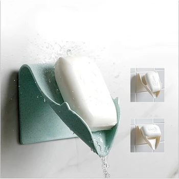 1pc Tvorivé mydlo box mozgov stene visí mydlo rack zadarmo dierovanie kúpeľňa mydlo box hanukkah dekorácie
