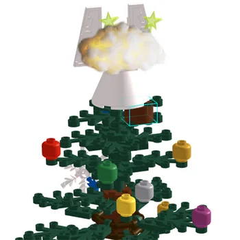 910Pcs Vianočné Série Stavebné Bloky Vianočný Stromček Montáž Tehly Stavebnice Zostaviť Modely Deti Vianočné Darčeky