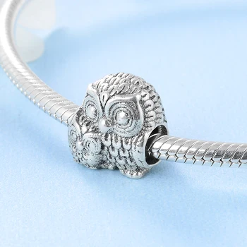 925 Sterling Silver DIY roztomilá sova módne doplnky korálky Fit Pôvodné Európske Kúzlo Náramok Šperky, takže Priateľku, darček